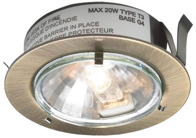 One Light Brass Puck Light