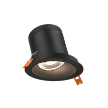 Dals RC04-CC-35-SLBK-TBK - 4in Modular Downlight, 5CCT, 35 degree Beam Angle, Slope Ceiling, Black, Black Trim