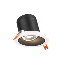 Dals RC04-CC-35-SLBK-TWH - 4in Modular Downlight, 5CCT, 35 degree Beam Angle, Slope Ceiling, Black, White Trim