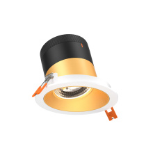 Dals RC04-CC-20-SLGD-TWH - 4in Modular Downlight, 5CCT, 20 degree Beam Angle, Slope Ceiling, Gold, White Trim