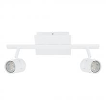 Eglo Canada 97507A - 2 LT Fixed Track Light w/ White Finish & White Adjustable Lamp Heads