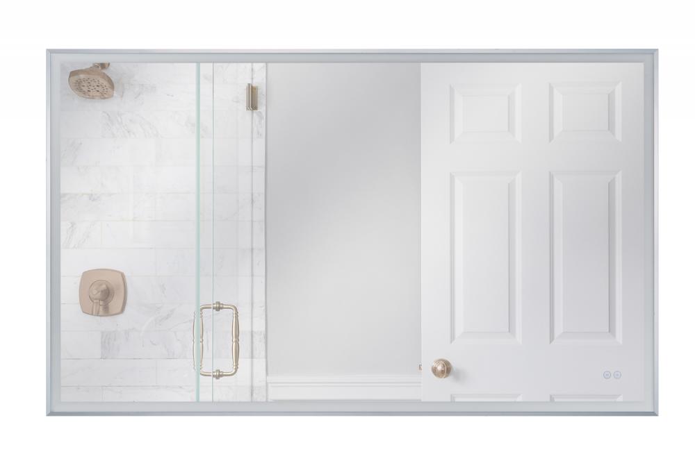 60" x 36" Rectangle Framed LED Mirror