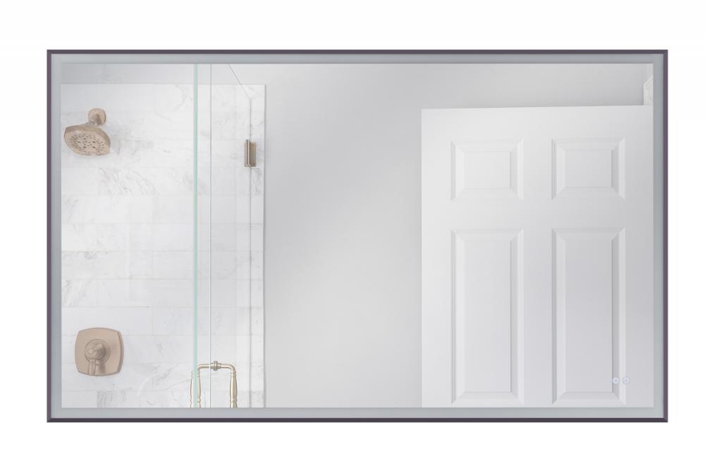 60" x 36" Rectangle Framed LED Mirror