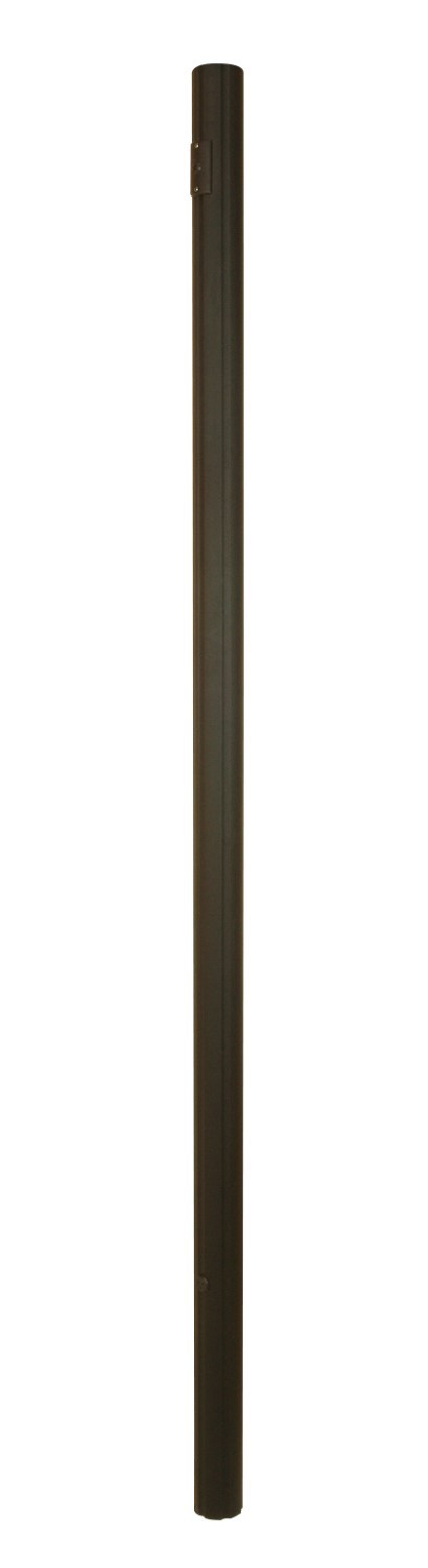 84" Fluted Direct Burial Post in Textured Black