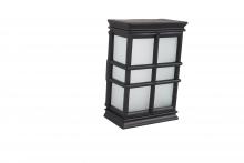 Craftmade CH1505-FB-WG - Hand Carved Window Pane w/White Glass