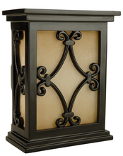 Craftmade CH1515-BK - Hand Carved Scroll w/Tea Stained Glass